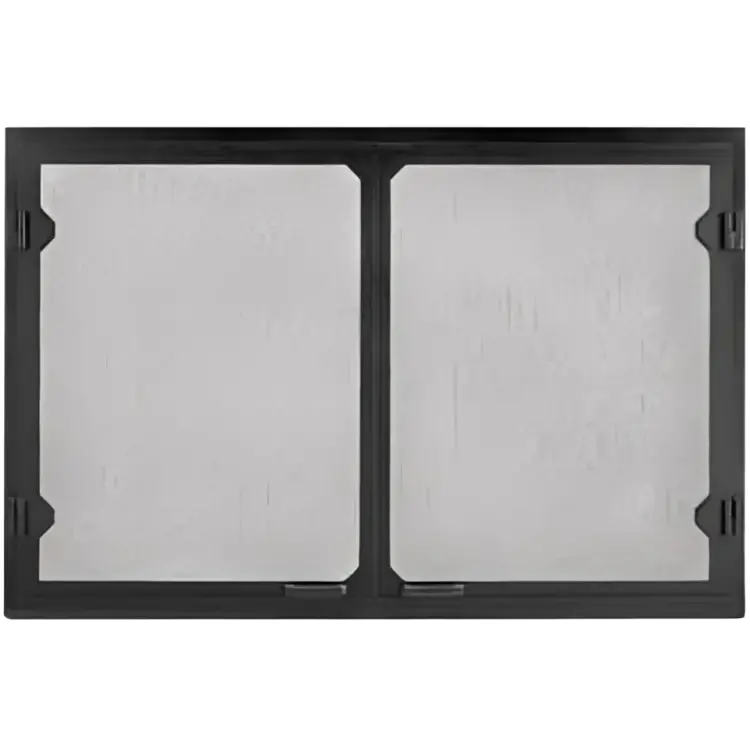Majestic Black Grand Vista Cabinet-Style Mesh Doors For 36-Inch Sovereign Fireplaces (Gv36Bk) 1
