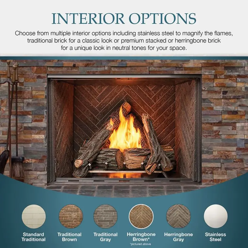 Majestic Courtyard 42" Single-Sided Outdoor Gas Fireplace (Odcoug-42) 1