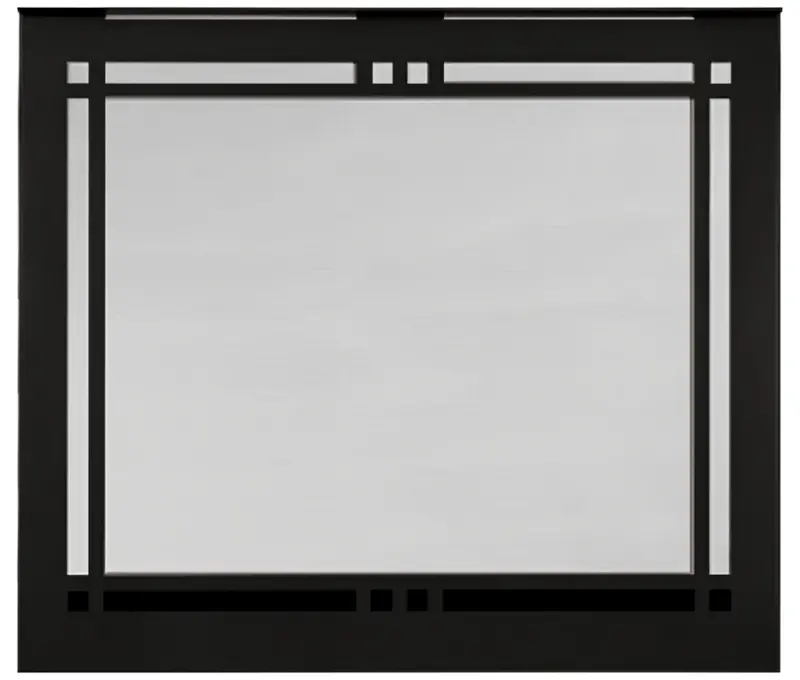 Majestic Crd42 Contemporary Rectangular Overlap Front – 42" Fireplace Door 1