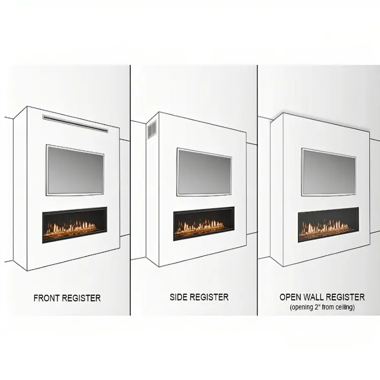 Majestic Ph-Frttrim-72 Front-Discharge Passive Heat Vent Trim Kit (70") 1
