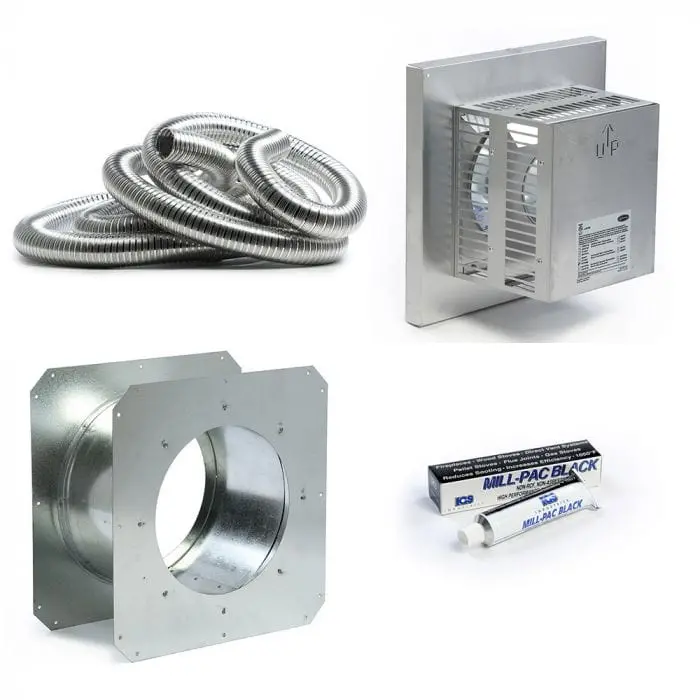 Marquis By Kingsman Z710Hsk5 Horizontal Vent Starter Kit – 7X10 In × 5 Ft 1