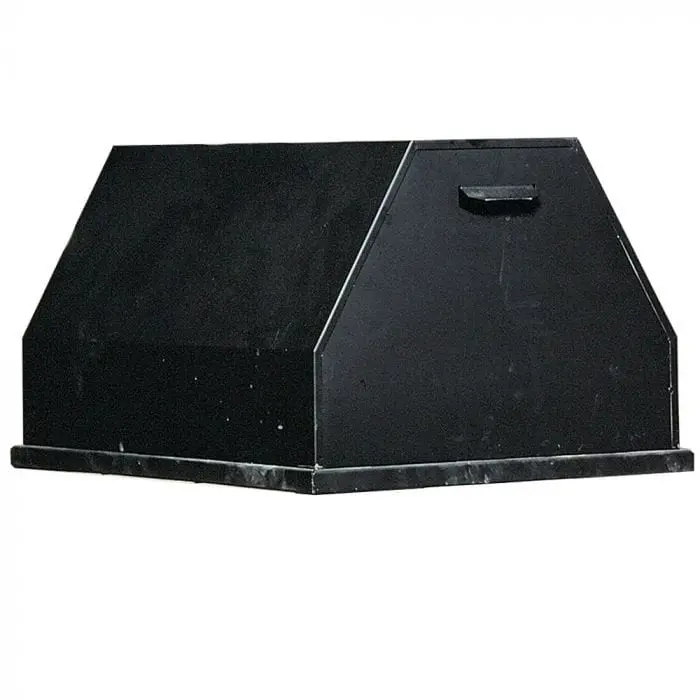 Marquis Kingsman Rectangular Vinyl Fire Pit Cover – Black Finish 1