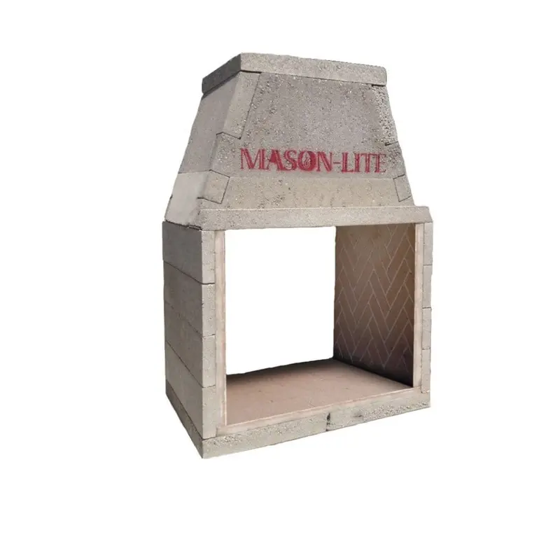Mason-Lite 43-Inch Pre-Cast Masonry See-Through Firebox 1