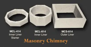 Mason-Lite Mcl-414 Individual 14-Inch Inner Liner Starter Section 1