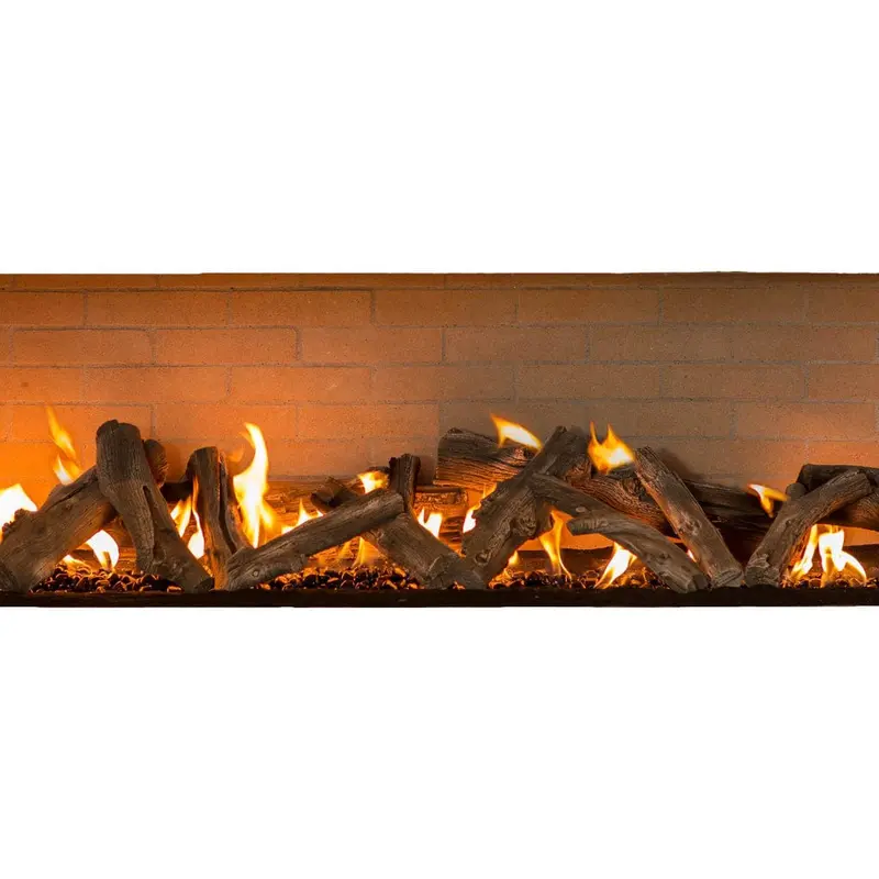 Mason-Lite Opalescene Driftwood Linear Gas Logs For Fireplace Burners 1