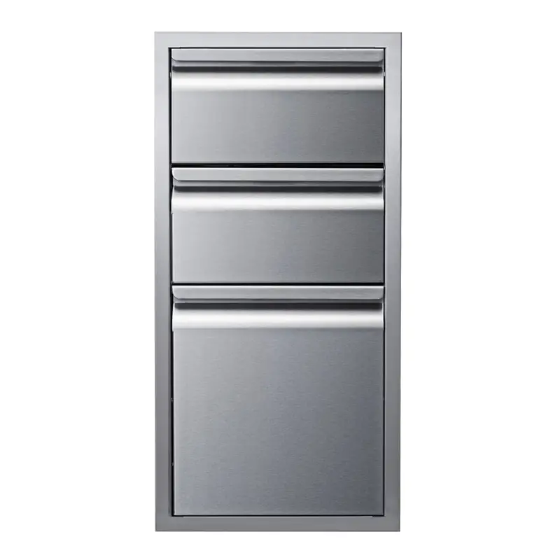Memphis Grills 15-Inch Triple Soft-Close Drawer Assembly 1