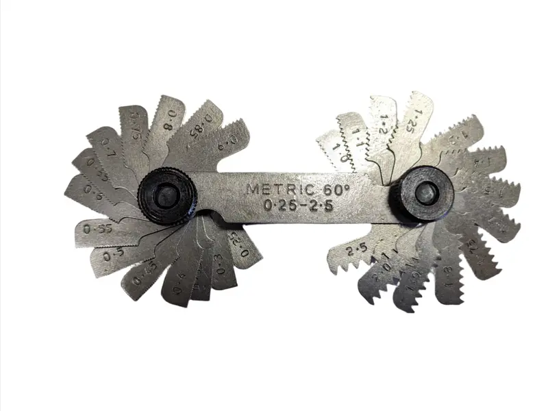 Metric Screw Pitch Gauge – Iso Thread Identification Tool 2
