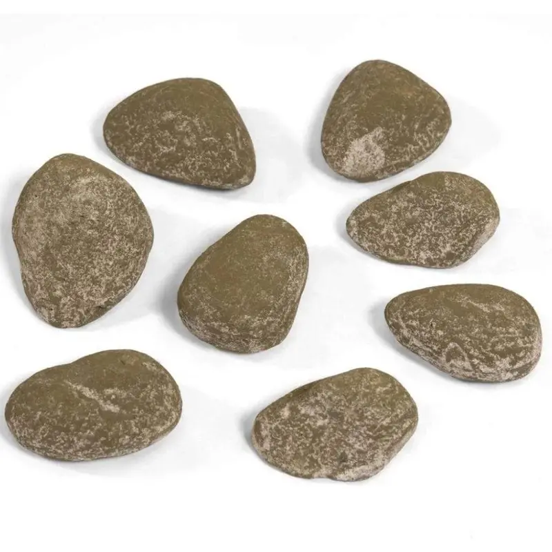 Modern Flames Brown Colorado River Stone Set – 16-Piece Fireplace Or Outdoor Fire Feature Media 1
