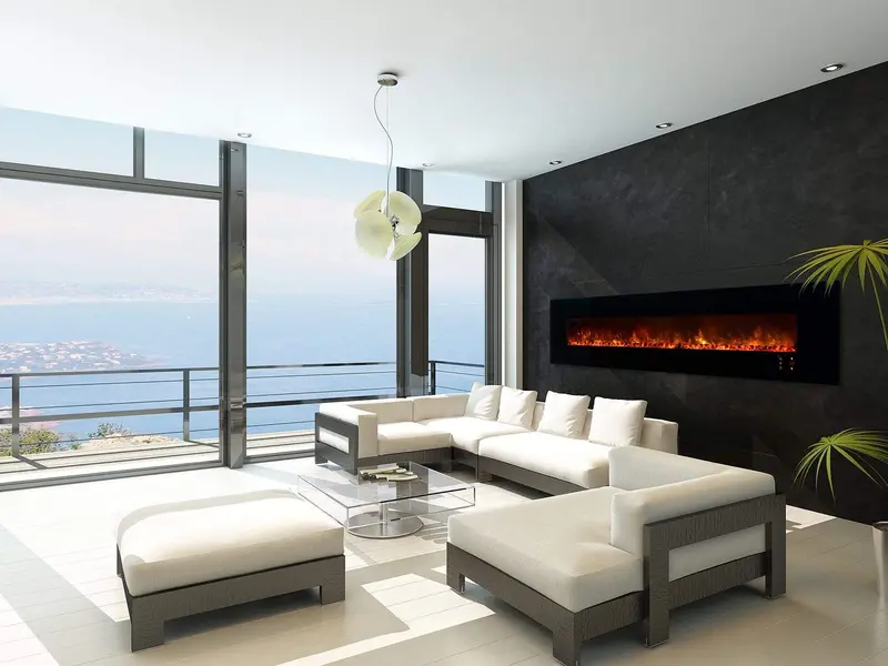 Modern Flames Clx2 Al100Clx2G 100-Inch Wall-Mounted Or Built-In Electric Fireplace 1