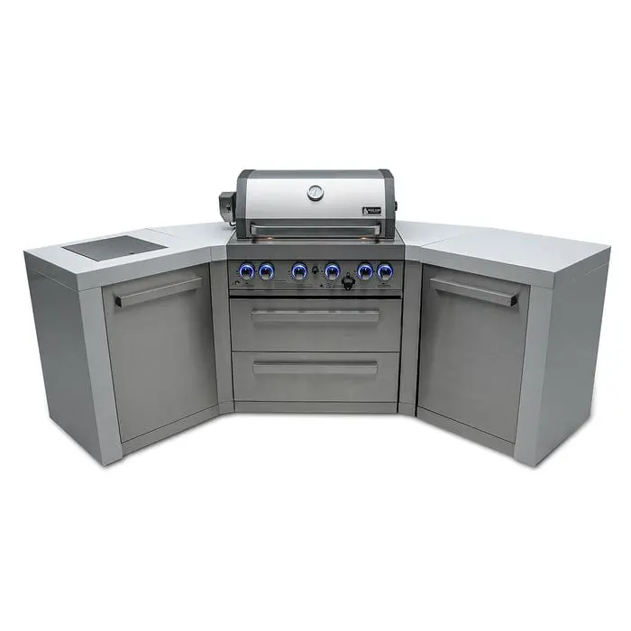 Mont Alpi Mai400-D45 400 Series Deluxe Outdoor Island Grill – 45° Corner Configuration Only 1