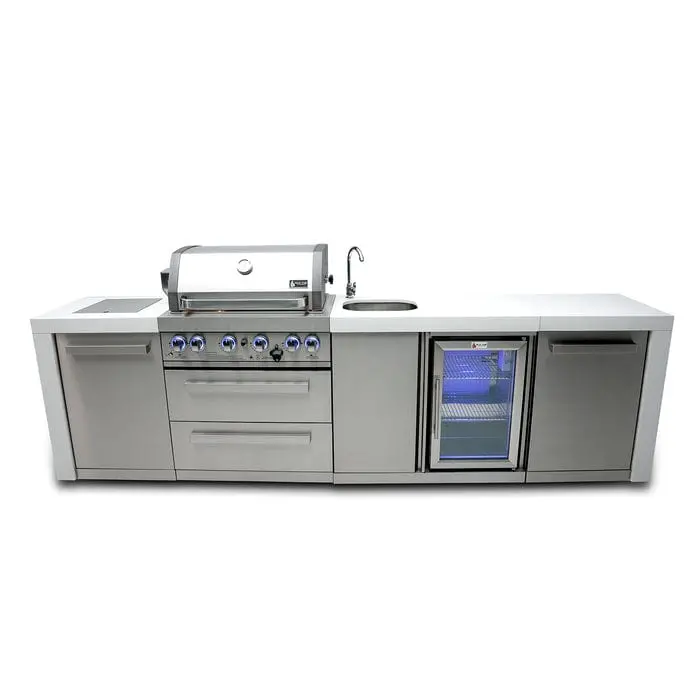Mont Alpi Mai400-Dbev 400 Series Deluxe Outdoor Island Grill – Dedicated Beverage Center Version 1