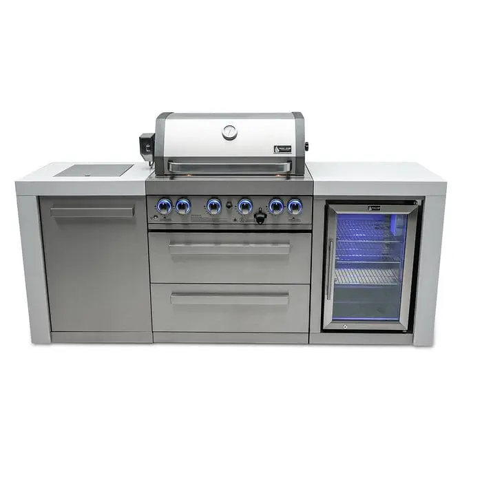 Mont Alpi Mai400-Dfc Deluxe 400-Series Island Grill With Fridge Cabinet 1