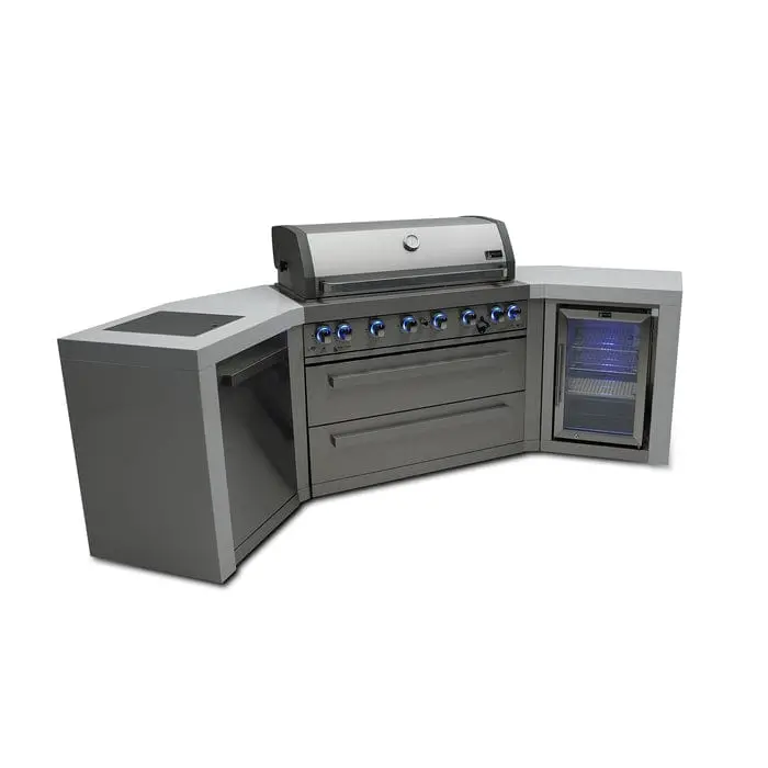 Mont Alpi Mai805-D45Fc 805 Series Deluxe Outdoor Island Grill – 45° Corner Design With Refrigerated Cabinet 1
