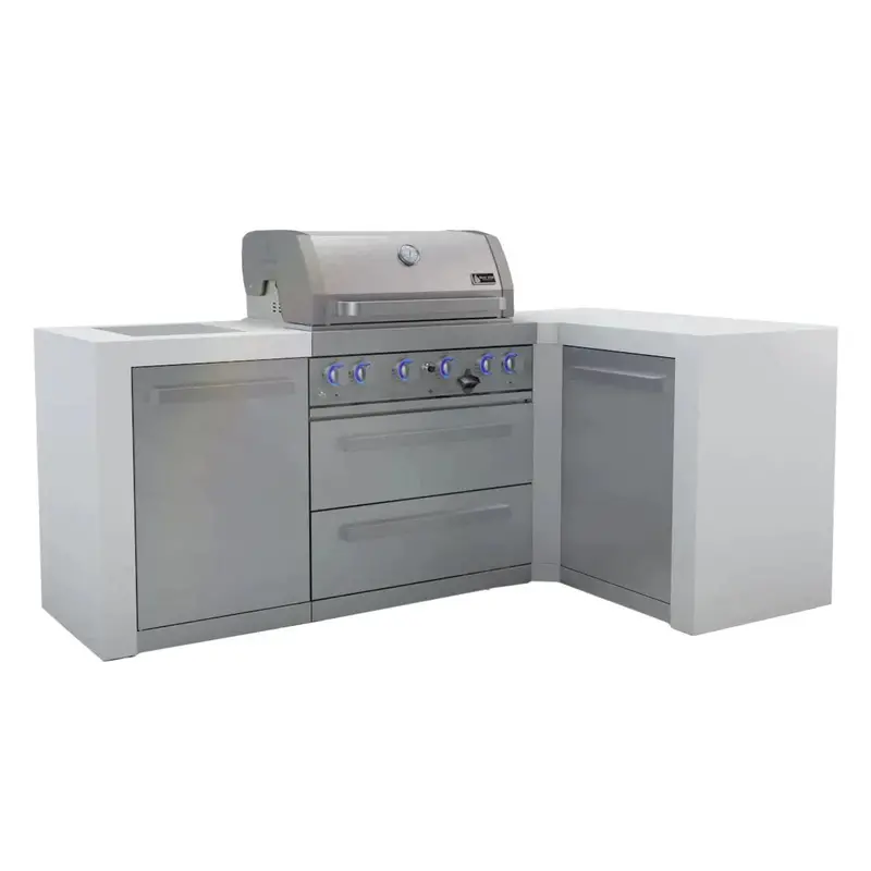 Mont Alpi Mai805-D90 805 Series Deluxe Outdoor Island Grill – 90° Corner Configuration Only 1