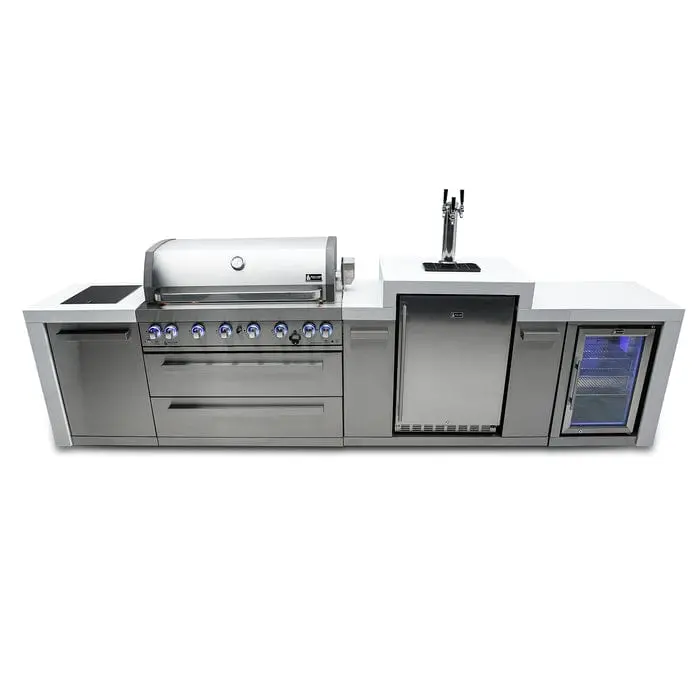 Mont Alpi Mai805-Dkegfc 805 Series Deluxe Outdoor Island Grill – Refrigerated Cabinet With Built-In Kegerator 1
