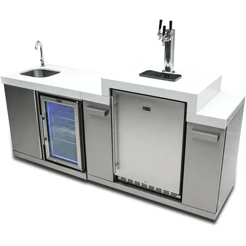 Mont Alpi Stainless Steel Dual-Zone Beverage Center With Kegerator (Ma-Bevkeg) 1