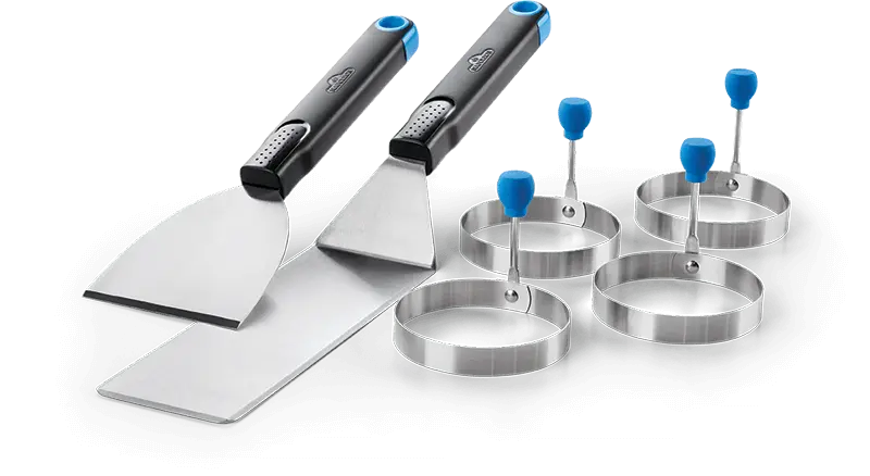 Napoleon Breakfast Prep Set – 4-Piece Tool Kit With Egg Ring Inserts (70055) 1