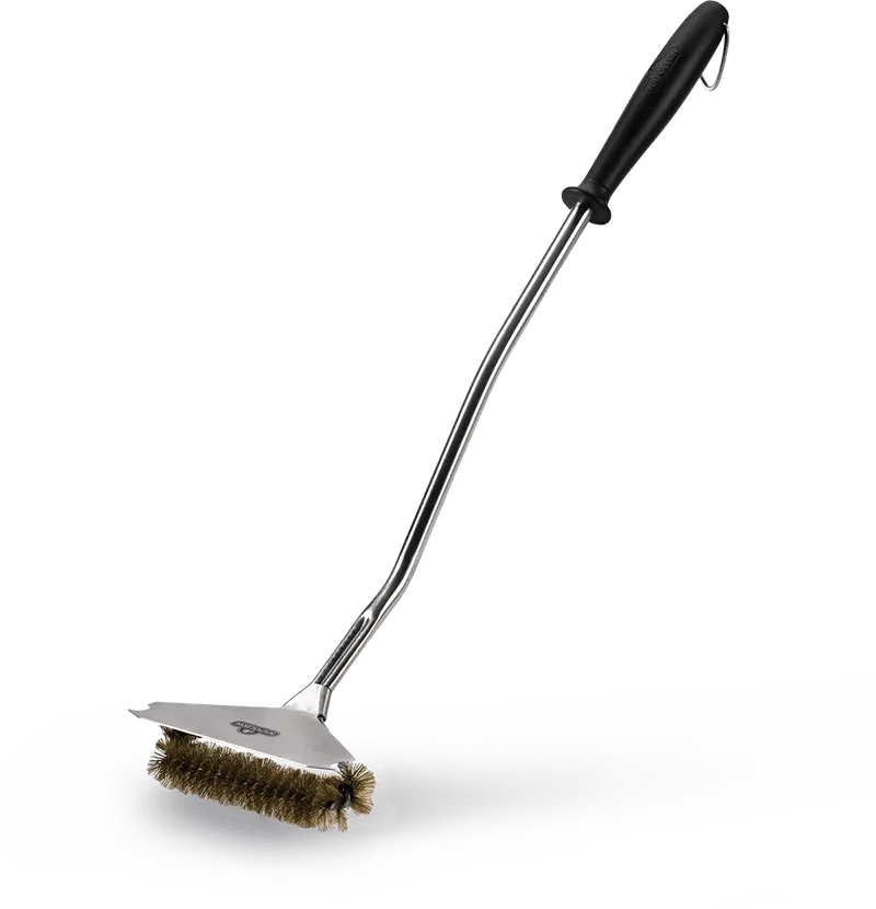 Napoleon Wide Brass Bristle Grill Brush – Extended Surface Cleaning 1