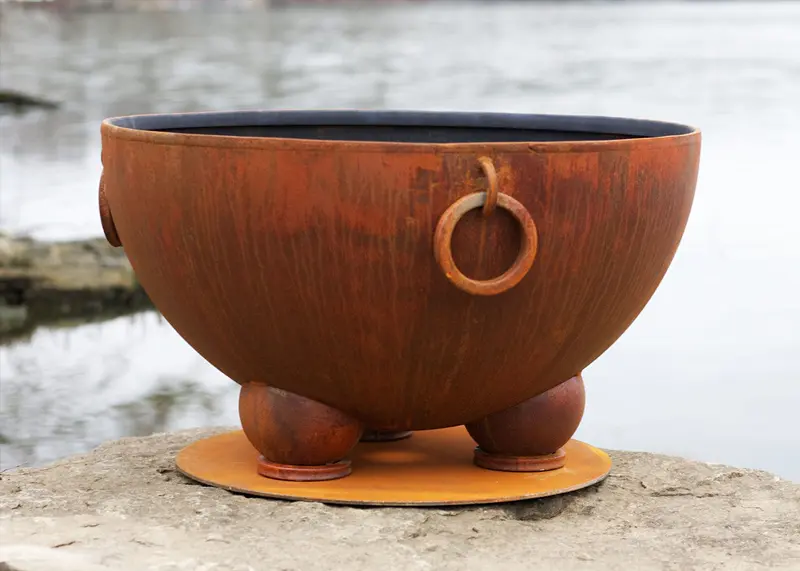 Nepal 41-Inch Wood-Burning Fire Pit – Hand-Hammered Outdoor Hearth 1