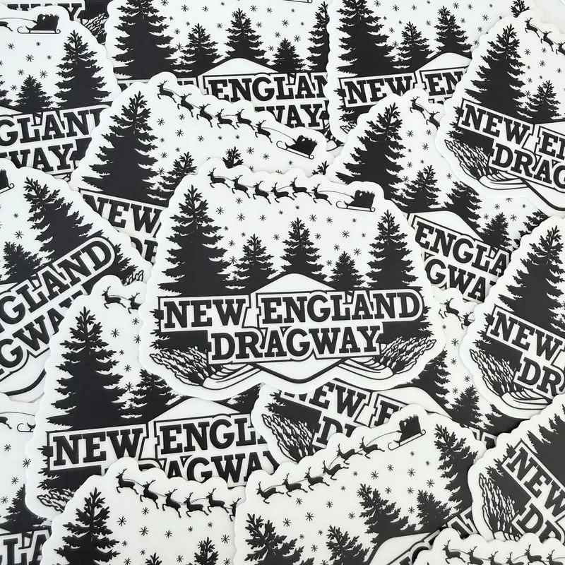 New England Dragway Holiday-Themed Decal 1