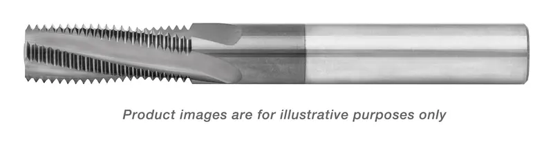 Npt/Nptf Thread Mills – 15° Helical Flute, Solid Carbide Full Form 1