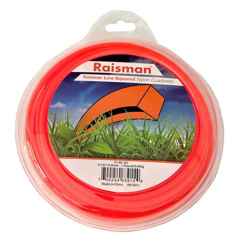 Orange Square String Trimmer Line – .155" Diameter, 100-Foot Donut Spool (1 Lb) 1