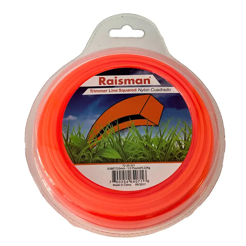 Orange Square Trimmer Line – 0.080" Gauge, 200-Foot Donut Spool (0.5 Lb) 1