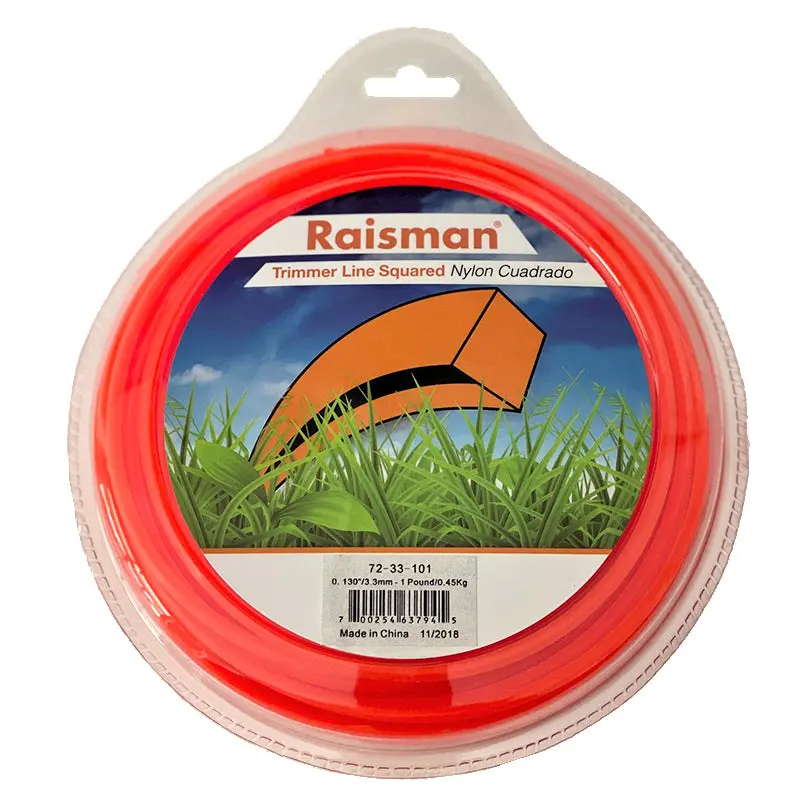 Orange Square Trimmer Line – .130" Diameter, 160-Foot Donut Spool (1 Lb) 1