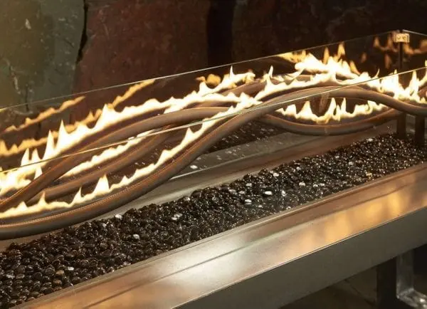 Outdoor Greatroom 56" Black Wave Linear Lp Gas Burner (Wv-56-Lp) 1