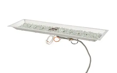 Outdoor Greatroom 84-Inch Linear Crystal Fire Plus Gas Burner – Direct Spark Ignition (Cfp1284Dsing) 1