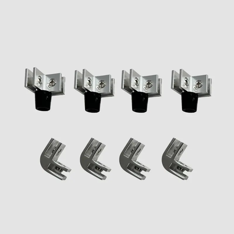 Outdoor Greatroom 90-Degree Connector Set For Square & Rectangular Glass Guards (Short Bracket Set For Gg) 1