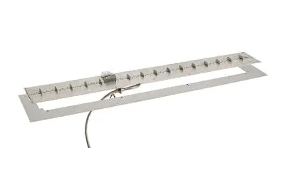 Outdoor Greatroom 96-Inch Stainless Steel Linear Gas Burner Kit – Manual Ignition 1