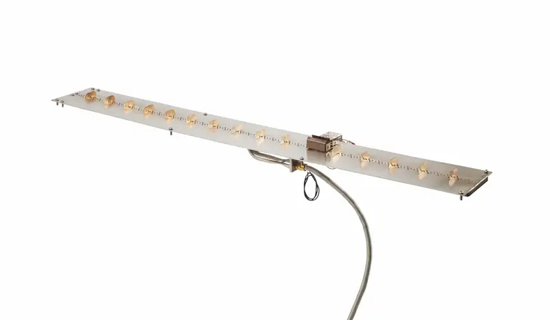 Outdoor Greatroom Bi778 – 78-Inch Linear Crystal Fire Burner Pan For Modern Outdoor Spaces 1