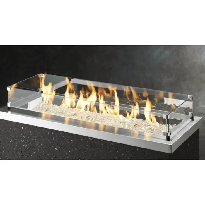 Outdoor Greatroom Cf-1242 Linear Glass Wind Guard 1
