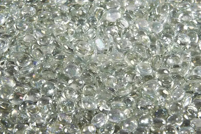 Outdoor Greatroom Clear Tempered Fire Glass Gems – 5 Lb Diamond Cut (Cfg-D) 1