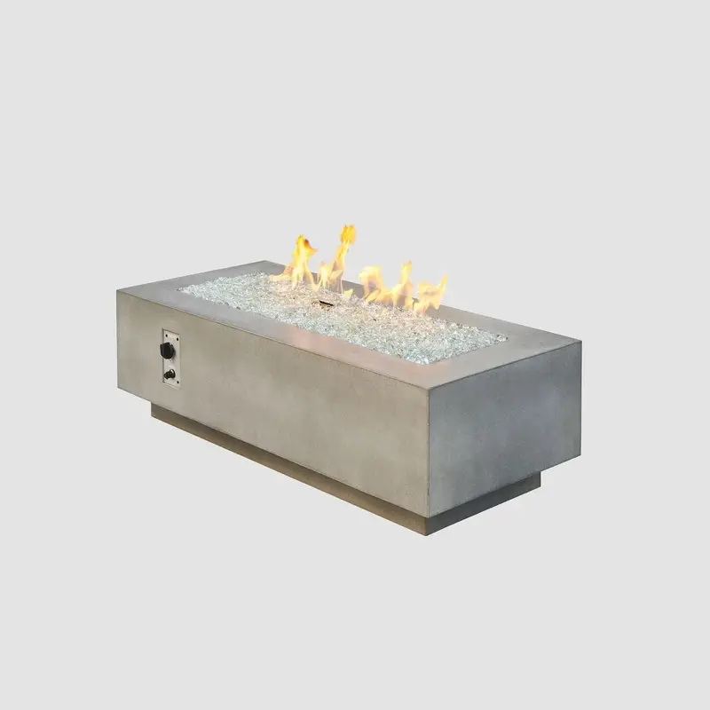 Outdoor Greatroom Cove 54-Inch Linear Gas Fire Pit Table With Direct Spark Ignition 1