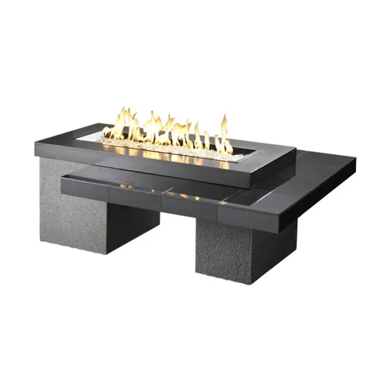 Outdoor Greatroom Uptown Black 48" Gas Fire Pit Table (Upt-1242) 1