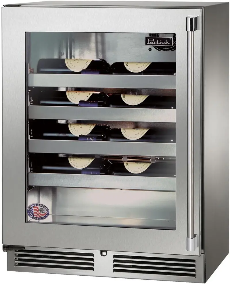 Perlick 24-Inch Signature Series Built-In Wine Cooler — Enhanced Temperature Control 1