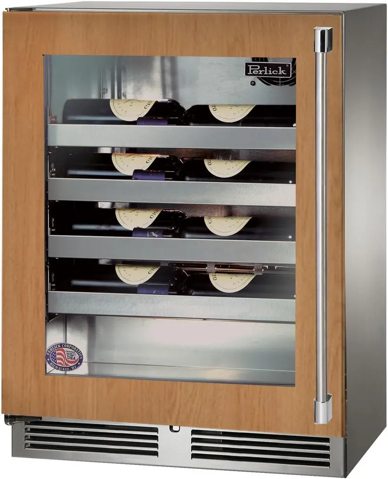 Perlick 24-Inch Signature Series Built-In Wine Cooler — Premium Dual-Zone 1