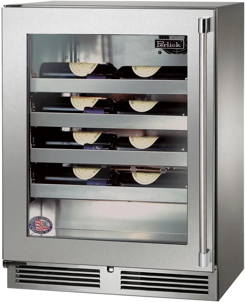 Perlick Hh24Wo-4-3 24-Inch Outdoor Wine Refrigerator – 20-Bottle Capacity 1