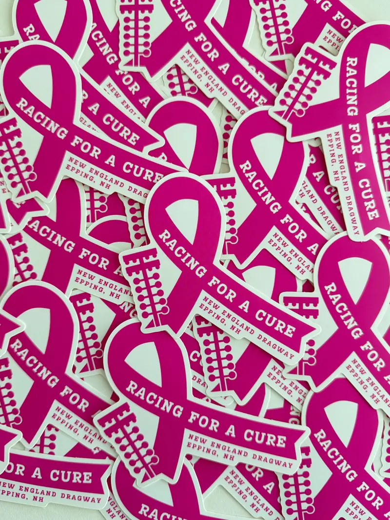 Racing For A Cure Awareness Sticker 1