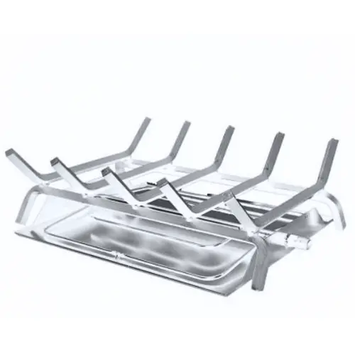 Rasmussen Custom Embers Stainless Steel 60-Inch Double-Face Pan Burner With Grate 1