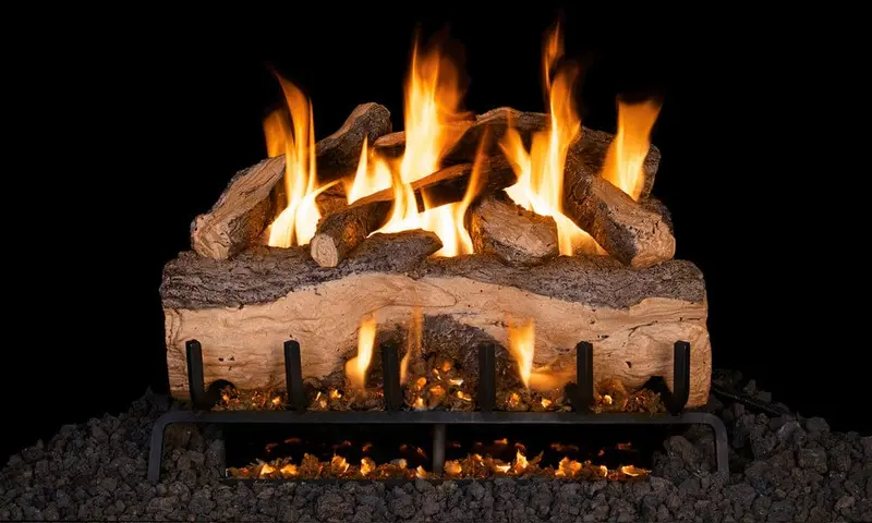 Real Fyre 18-Inch Mountain Crest Split Oak Vented Gas Log Set 1