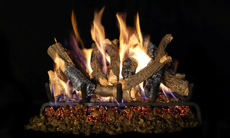 Real Fyre 18- To 20-Inch Charred Oak Stack Vented Gas Log Set (Chds-18/20) 1