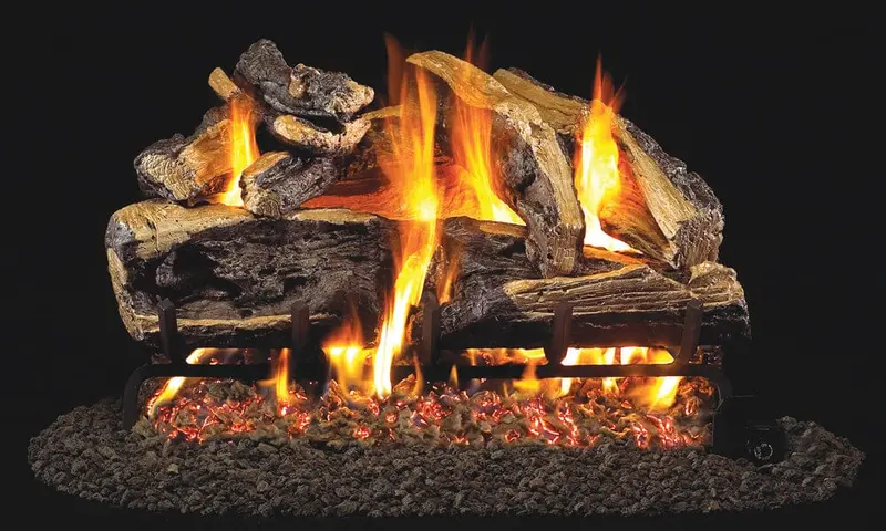 Real Fyre 18- To 20-Inch Charred Rugged Split Oak Vented Gas Log Set 1