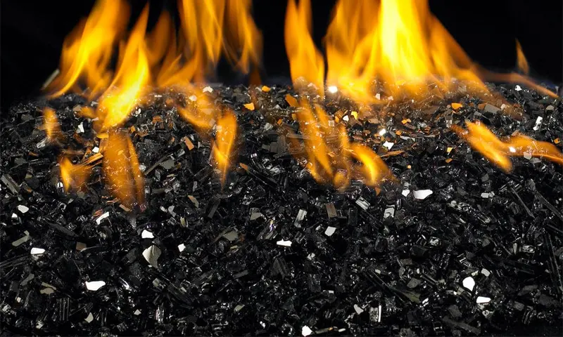 Real Fyre Black Reflective Fyre Glass – 5 Lb Bag (Gl-5-Br) 1