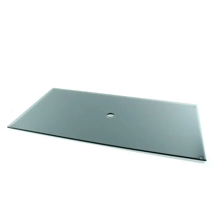 Rectangular Gray Tempered Glass Burner Cover – 12" X 24" Format 1