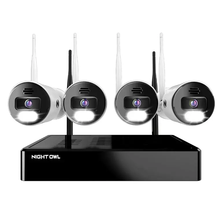 Refurbished 10-Channel 4K Wi-Fi Nvr – 1Tb Hdd + 4 Spotlight Cameras With 2-Way Audio & Siren 1