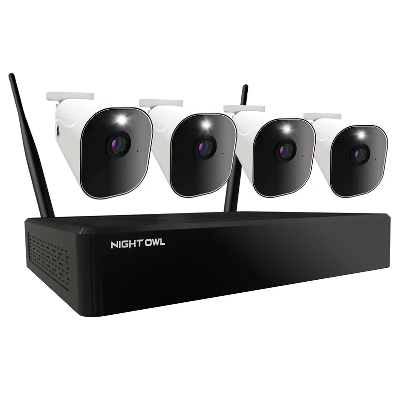 Refurbished 10-Channel 4K Wi-Fi Nvr Kit With 1Tb Hdd And Four Wireless 1080P Deterrence Cameras 1