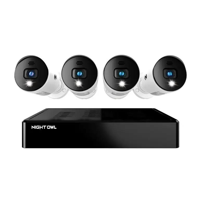 Refurbished 8-Channel 1080P Wired Dvr – 1Tb Hdd + 4 Spotlight Cameras With Audio Alerts & Siren 1